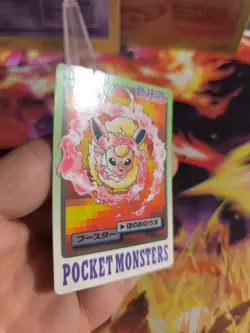Pokemon Card Card Pocket Monsters Carddass 1997 Japanese Flareon Flamara NM - Image 4