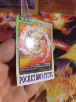 Pokemon Card Card Pocket Monsters Carddass 1997 Japanese Flareon Flamara NM - Image 5