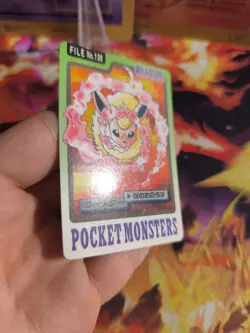 Pokemon Card Card Pocket Monsters Carddass 1997 Japanese Flareon Flamara NM - Image 6