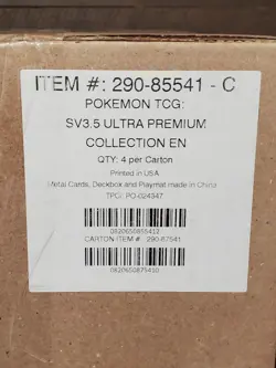 Pokemon TCG: Scarlet & Violet 151 Ultra-Premium Collection Box Case New Sealed - Image 1