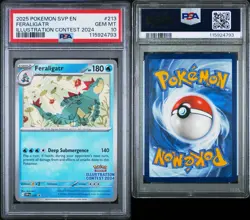 2025 POKEMON SVP EN-SV BLACK STAR PROMO #213 FERALIGATR PSA 10 - Image 3