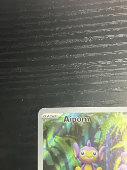 Pokemon TCG Aipom 211/182 Sv04: Paradox Rift Full Art Card Nintendo 2023 NM - Image 3