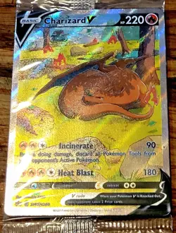 CHARIZARD V VSTAR VMAX ALT ART SWSH 260 261 262 UPC Black Star Promo Card SEALED - Image 2
