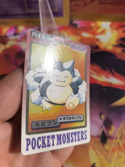Pokemon Card Card Pocket Monsters Carddass 1997 Japanese NM Snorlax Relaxo - Image 2