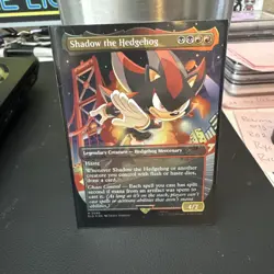 MTG Shadow the Hedgehog (Rainbow Foil) Secret Lair Drop w/Sleeve and Toploader - Image 1