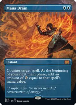 Mana Drain | Borderless NonFoil | Double Masters 2022 MTG | NM Condition - Image 1
