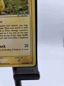 Pokemon Ditto Pikachu EX Delta Species 63/113 Non Holo 2005  - Image 5