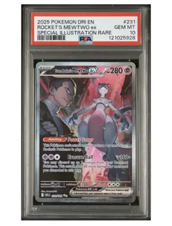 Pokemon Mewtwo EX 2025 Team Rockets 231/182 Sir Destined Rivals Gem Mint PSA 10  - Image 1