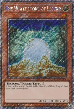 Yugioh! The White Stone of Legend - RA03-EN208 - Platinum Secret Rare - 1st Edit - Image 1