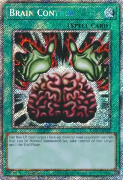 Yugioh! Brain Control - RA03-EN154 - Platinum Secret Rare - 1st Edition Near Min - Image 1