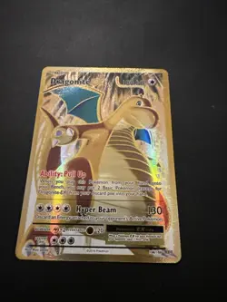 Dragonite EX 106/108 XY Evolutions 2016 Full Art Holo Gold Pokemon Card NM - Image 1