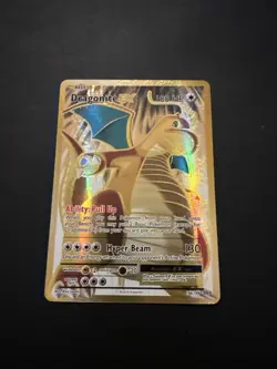 Dragonite EX 106/108 XY Evolutions 2016 Full Art Holo Gold Pokemon Card NM - Image 2