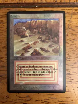 Mtg - Plateau- Foil - Beta - Unlimited - Legacy - Commander - Edh - Altered - Image 1