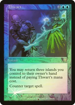 Mercadian Masques  MTG  FOIL  Thwart   Magic - Image 1