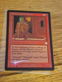 MTG Squee, Goblin Nabob Mercadian Masques 214/350 Foil Rare - Image 1
