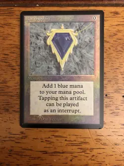 Mtg - Mox Sapphire - FOIL - Beta - Unlimited - Legacy - Commander - Edh - ALTER - Image 3
