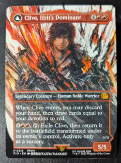 Clive, Ifrit's Dominant (Borderless) #0318 Final Fantasy MTG - Image 1