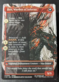 Clive, Ifrit's Dominant (Borderless) #0318 Final Fantasy MTG - Image 2