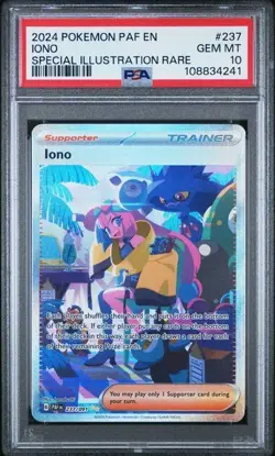 PSA 9 IONO 237 PALDEAN FATES SPECIAL ILLUSTRATION RARE SCARLET VIOLET POKEMON - Image 1