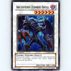 Yugioh Archfiend Zombie-Skull ANPR-EN042 1st Edition Super Rare Holo - LP-NM ðŸ’Ž - Image 1