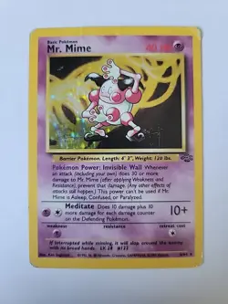 Mr. Mime 6/64 Holo Rare â€“ 1999 Jungle Set â€“ Vintage PokÃ©mon Card - Image 1