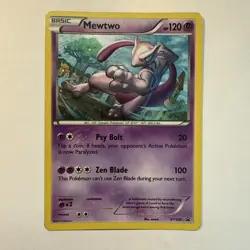 PokÃ©mon TCG Mewtwo XY Black Star Promos Holo Card XY100 - Image 1