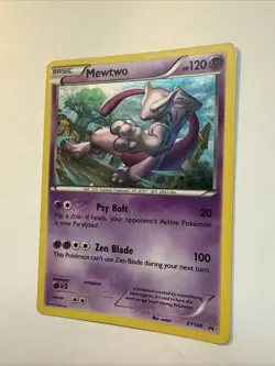 PokÃ©mon TCG Mewtwo XY Black Star Promos Holo Card XY100 - Image 2