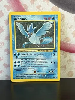 Pokemon TCG Articuno 2/62 Fossil Holo Set  Rare Card Vintage WOTC 1999 MP - Image 1