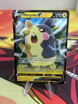 Morpeko V SWSH056 NM Promo Rare Pokemon Card - Image 1