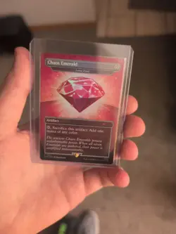 Chaos Emerald (Lotus Petal) Red 7032 Secret Lair Drop Sonic Bonus MTG NM FOIL - Image 1