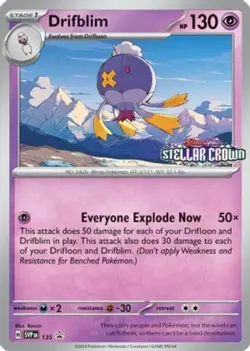 Drifblim - SVP135 - SVP Black Star Promos NM, English MTG Scarlet & Violet Promo - Image 1