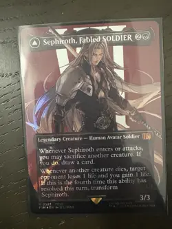 MTG Final Fantasy - Sephiroth, Fabled Soldier (Borderless) (Foil) (0382) - Image 1