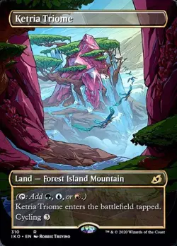 MTG English Showcase Ketria Triome NM Foil Ikoria: Lair of Behemoths - Image 1