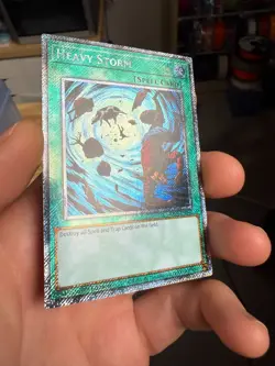 Yugioh! Heavy Storm (Platinum Secret Rare) RA03-EN092 1st Ed - Image 2