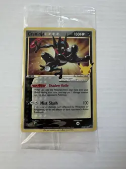 PokÃ©mon TCG Gold Star Greninja Holo Card SWSH144 Black Star Promo *SEALED* - Image 1