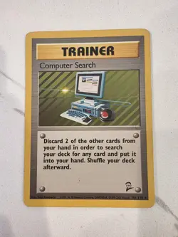 PokÃ©mon Card - Computer Search 101/130 Base Set 2 Rare - LP - Image 1
