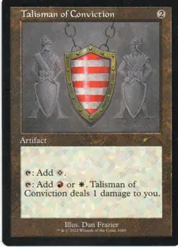 MTG: Secret Lair Drop Series: Retro Frame Talisman of Conviction: LP Condition - Image 1