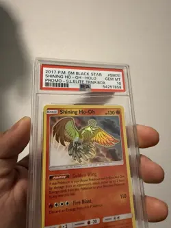 2017 Pokemon Black Star Promo Shining Ho-Oh Holo #SM70 PSA 10 GEM MINT  - Image 2