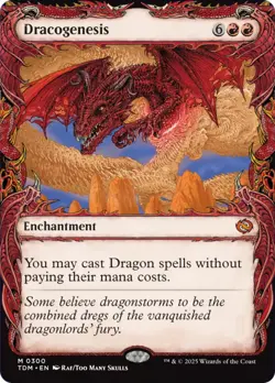 Dracogenesis (Tarkir: Dragonstorm) - Showcase - NM Pack Fresh MTG - Image 1