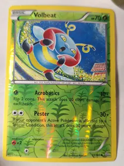 Volbeat - 17/160 XY Primal Clash Reverse Pokemon Holo Foil Nice! - Image 1