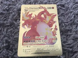 Charizard Gigantamax V-MAX Gold Foil Card PokÃ©mon TCG - Image 1