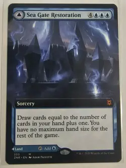 Mtg - Sea Gate Restoration (Extended Art) - Zendikar Rising (ZNR) - Mythic - NM - Image 1