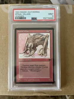 SPINAL VILLAN Legends PSA 9 Graded Vintage MTG - Image 4