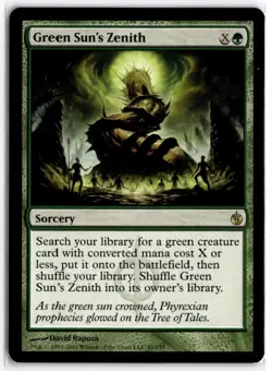 Green Sun's Zenith LP Mirrodin Besiged x1 MTG Magic: the Gathering - Image 1