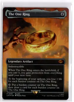 FOIL The One Ring - Borderless Promo LP x1 MTG Magic: the Gathering - Image 1