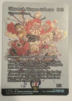 Gilgamesh, Weapon Collector Godo, Bandit Warlord Showcase Foil Final Fantasy MtG - Image 1
