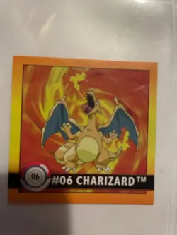 Pokemon 1999 Artbox Sticker Series 1 Charizard #06 - Image 1