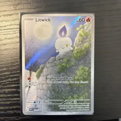 Pokemon TCG - Litwick - 101/086 - Illustration Rare - SV: White Flare - Image 1