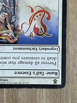 Awesome Magic The Gathering MTG Card Rune-tail Kitsune Ascendant 27/165 MP - Image 4