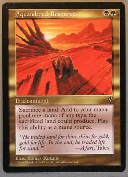 Squandered Resources - MTG - Visions - Magic: The Gathering - Image 1